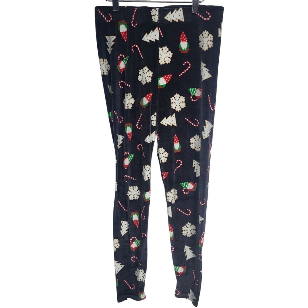 Serra Pajama Pants‎ XL Womens Gnome Christmas Holiday Pull On Skinny Leg